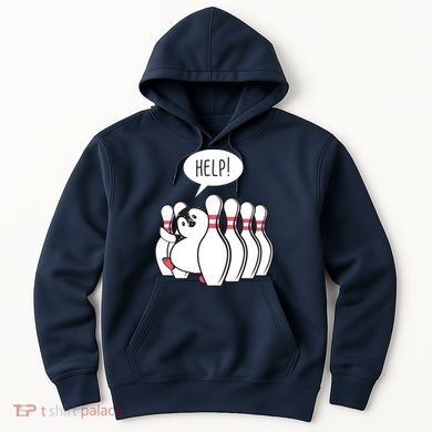 Help Penguin Bowling Pin Hoodie