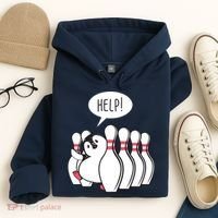 Help Penguin Bowling Pin Hoodie thumb 4