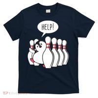 Help Penguin Bowling Pin T-Shirt thumb 0