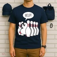 Help Penguin Bowling Pin T-Shirt thumb 6