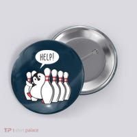 Help Penguin Bowling Pin Button thumb 0