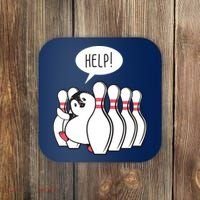 Help Penguin Bowling Pin Coaster thumb 0