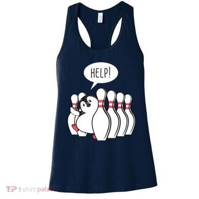Help Penguin Bowling Pin Women's Tank Top