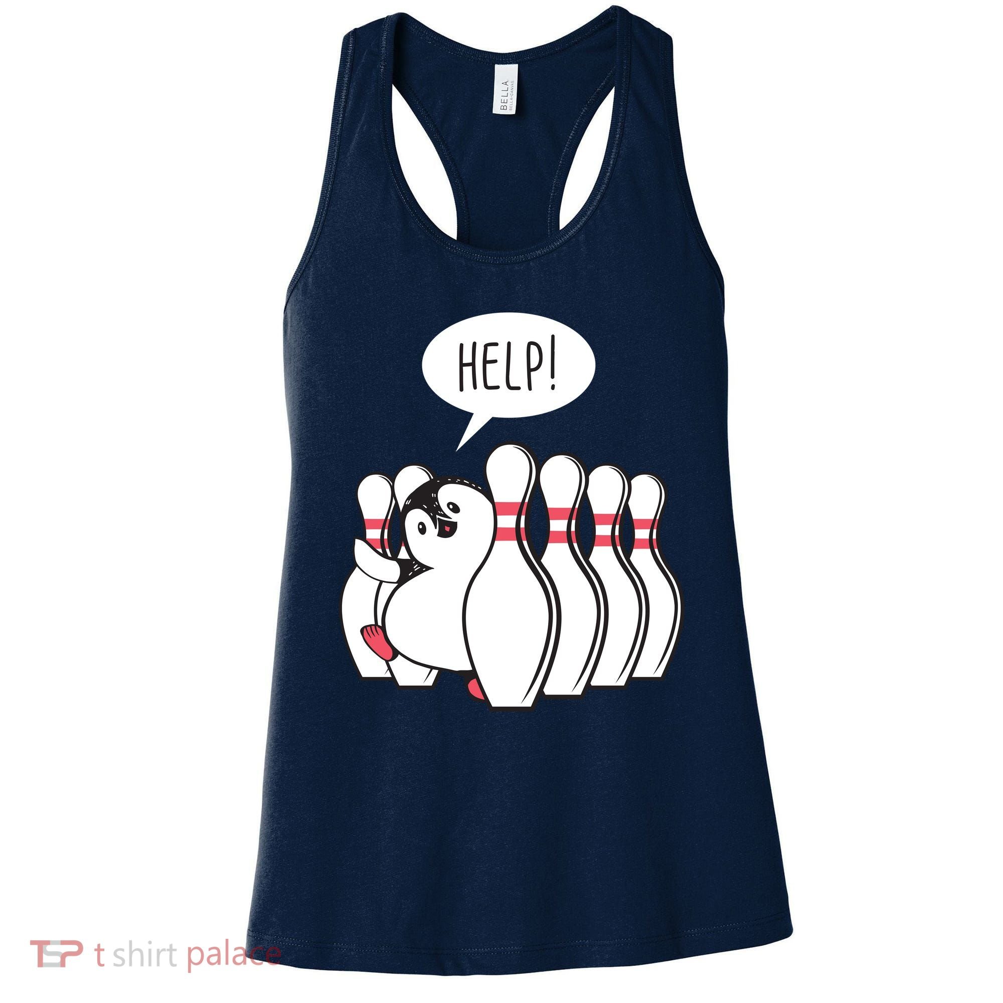 Help Penguin Bowling Pin Women's Tank Top