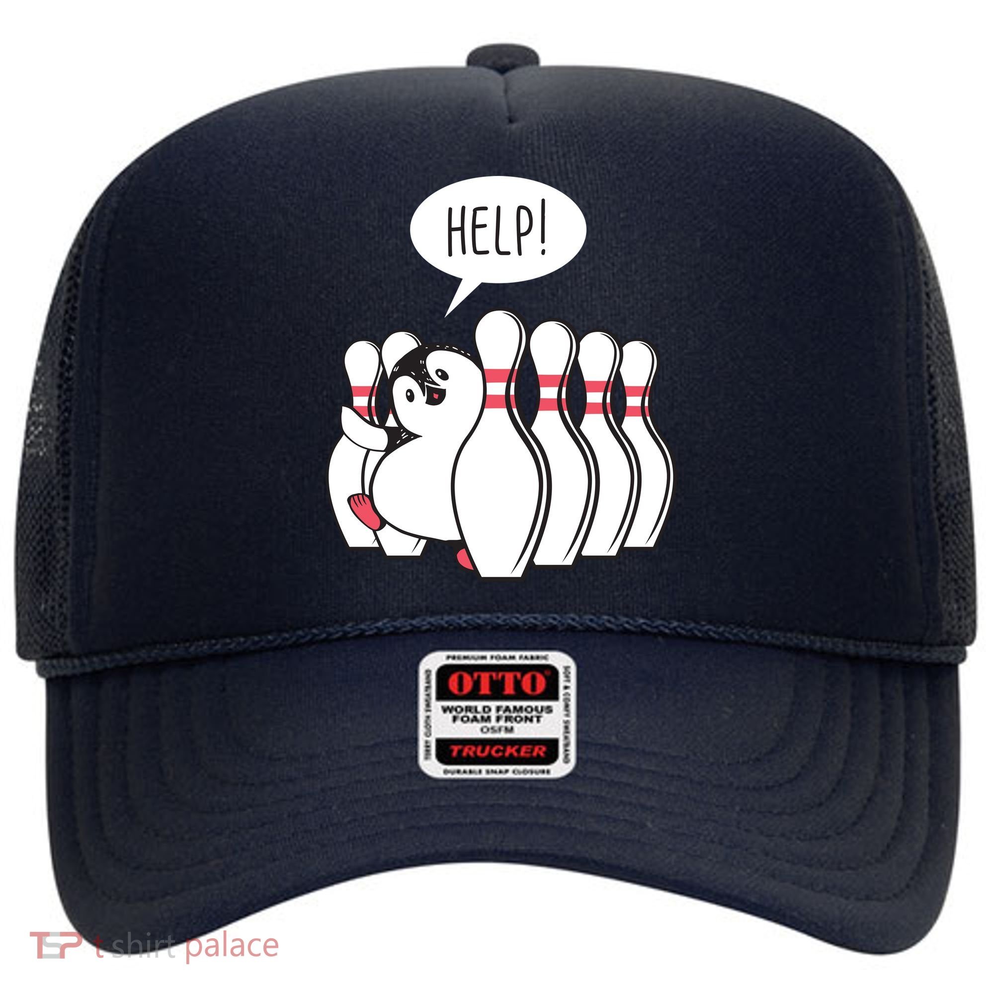 Help Penguin Bowling Pin Hat