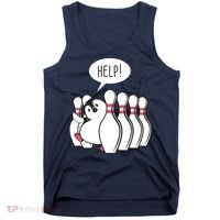 Help Penguin Bowling Pin Tank Top thumb 0