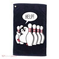 Help Penguin Bowling Pin Golf Towel thumb 0