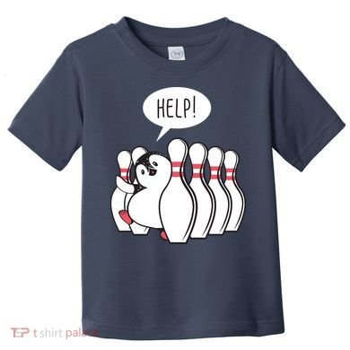 Help Penguin Bowling Pin Toddler T-Shirt