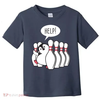 Help Penguin Bowling Pin Toddler T-Shirt