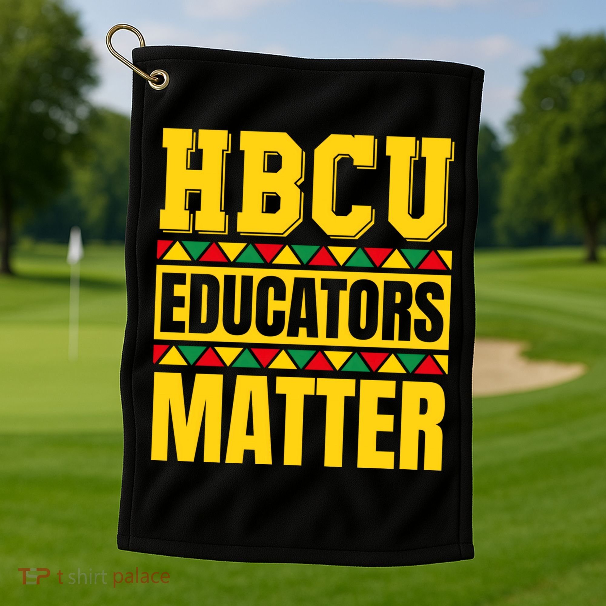 Hbcu Educators Matter Funny Hbcu Educator Black History Gift Golf Towel