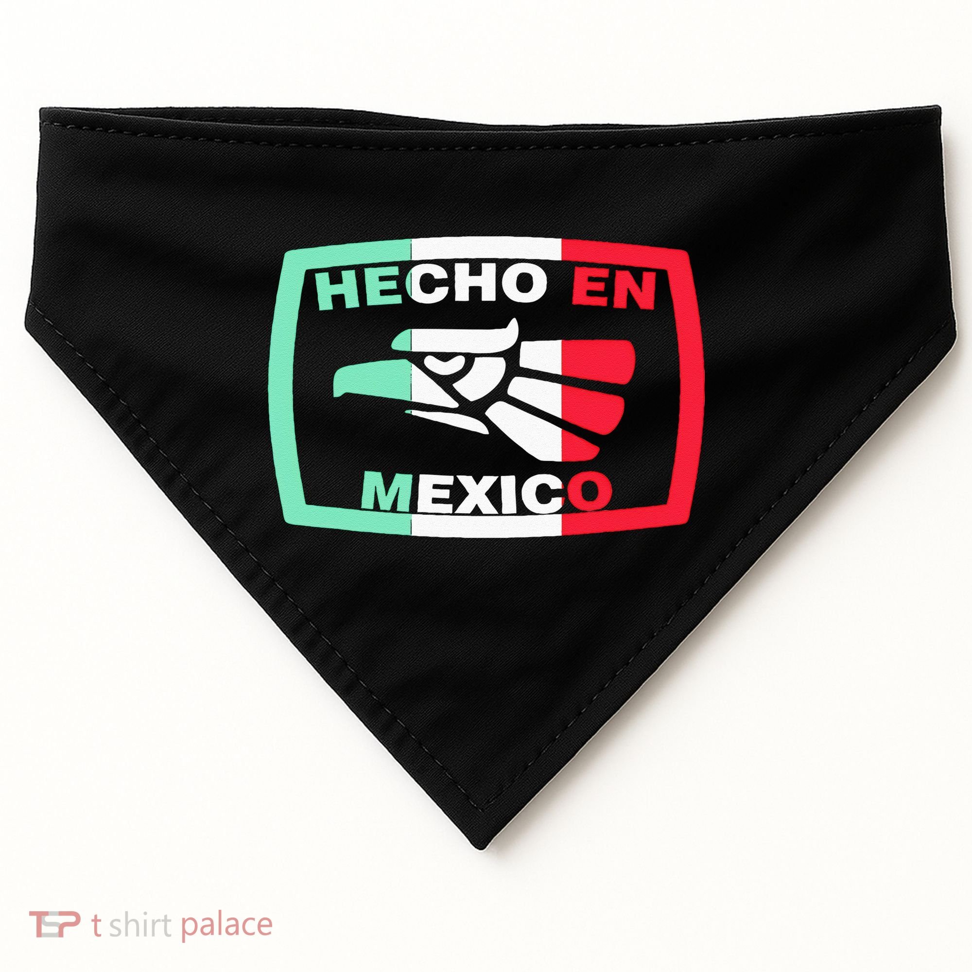 Hecho En Mexico Eagle Mexican Independence Day USA-Made Doggie Bandana