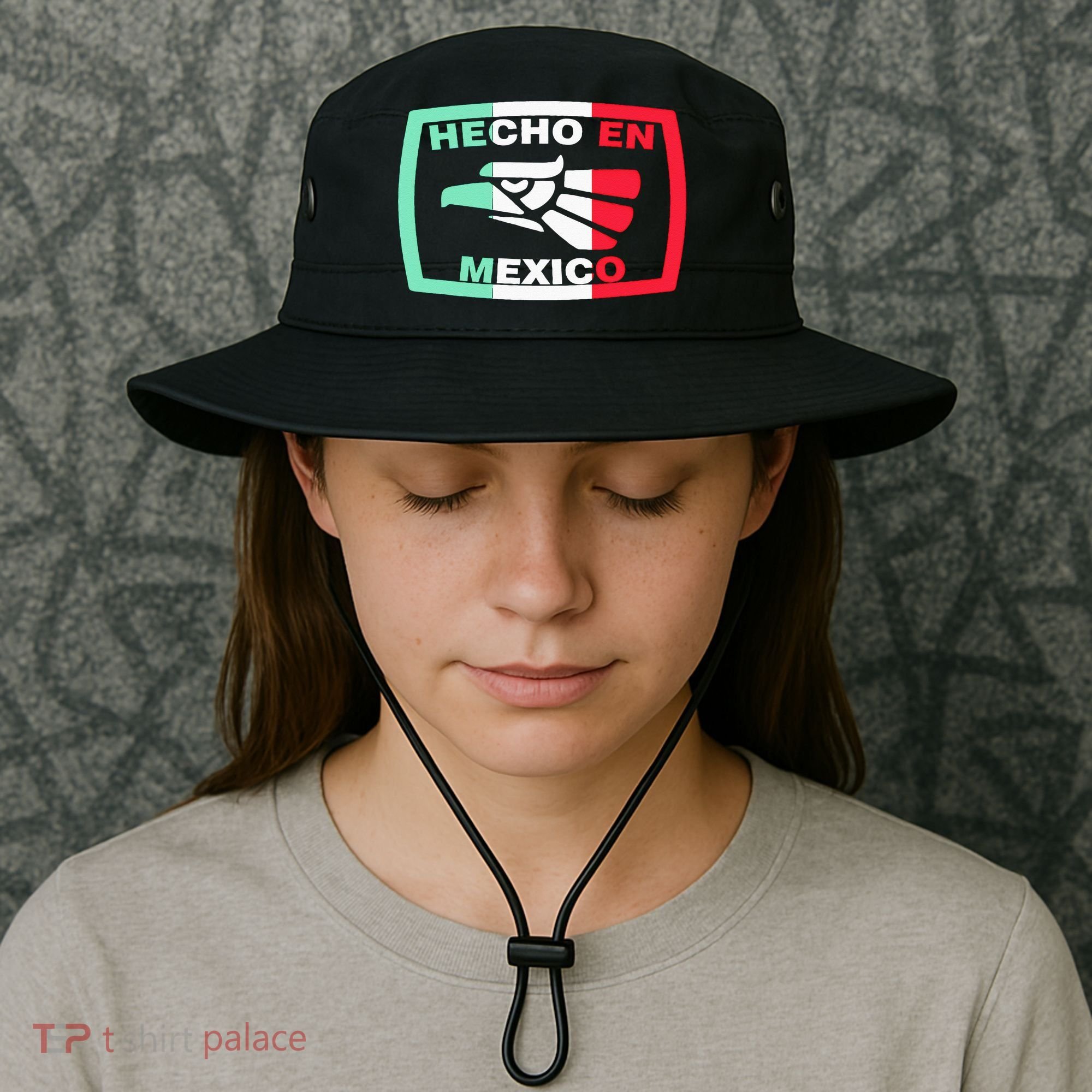 Hecho En Mexico Eagle Mexican Independence Day Bucket Hat