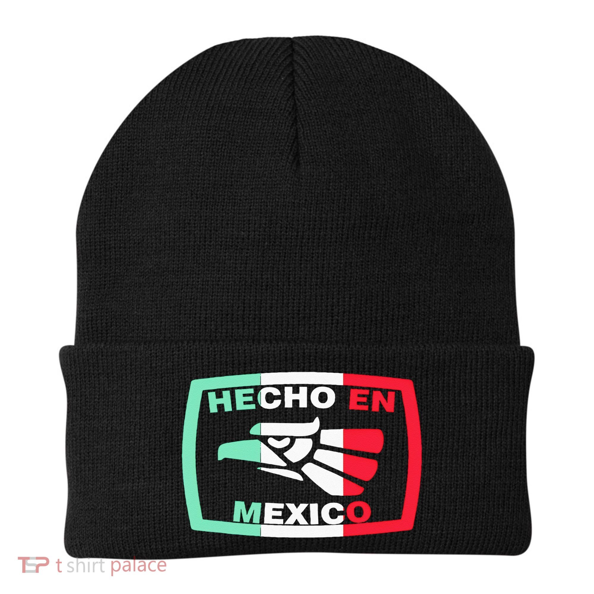 Hecho En Mexico Eagle Mexican Independence Day Beanie