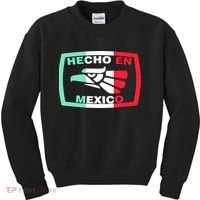 Hecho En Mexico Eagle Mexican Independence Day Kids Sweatshirt thumb 0