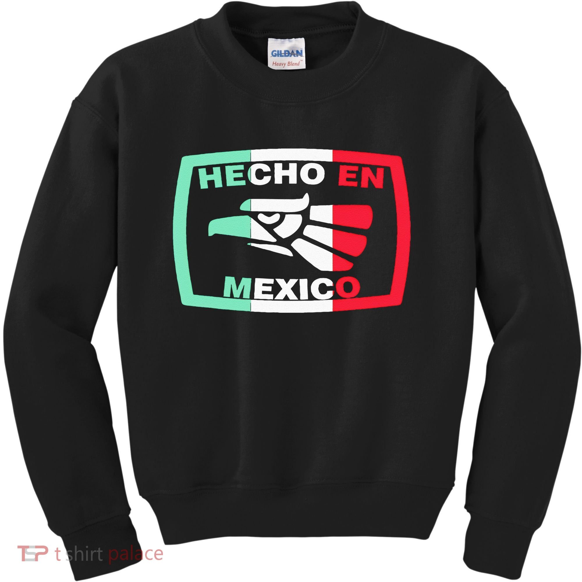 Hecho En Mexico Eagle Mexican Independence Day Kids Sweatshirt