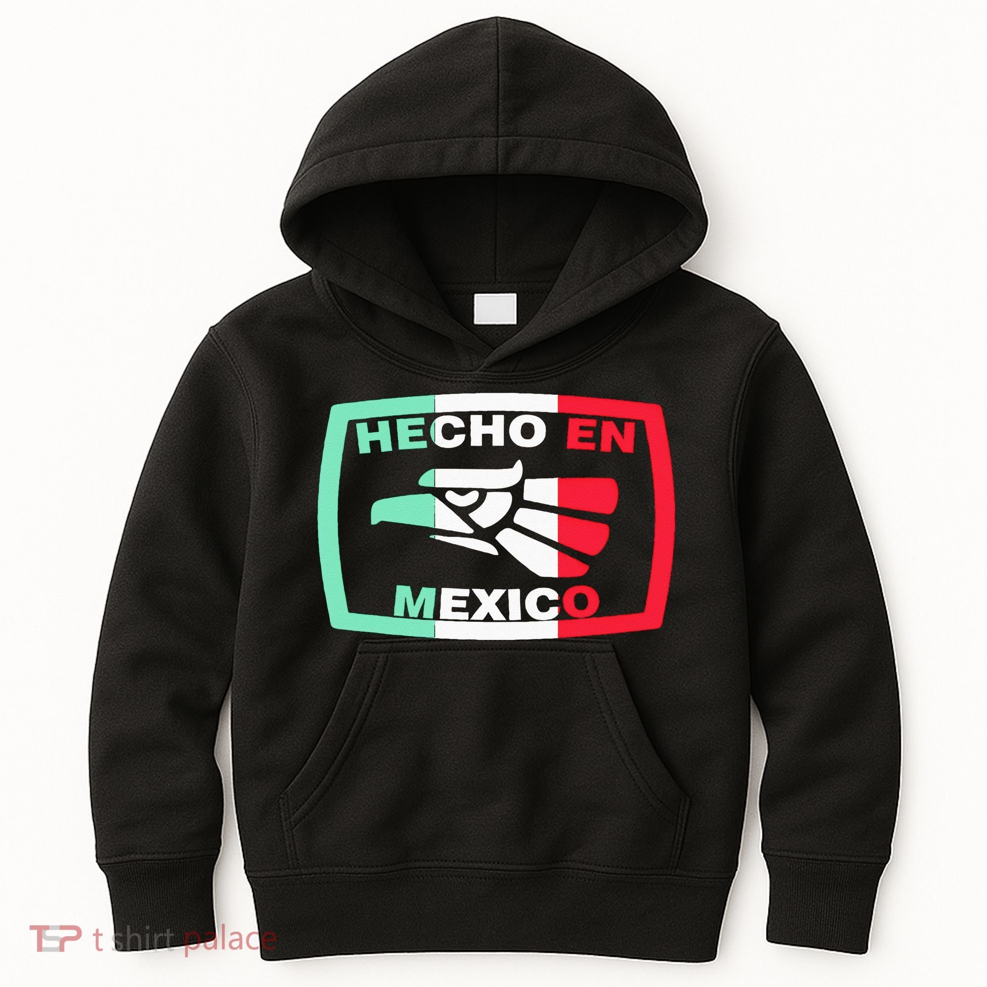 Hecho En Mexico Eagle Mexican Independence Day Kids Hoodie