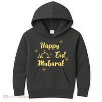 Happy Eid Mubarak Celebration Kids Hoodie thumb 0