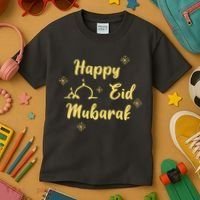 Happy Eid Mubarak Celebration Kids T-Shirt thumb 3
