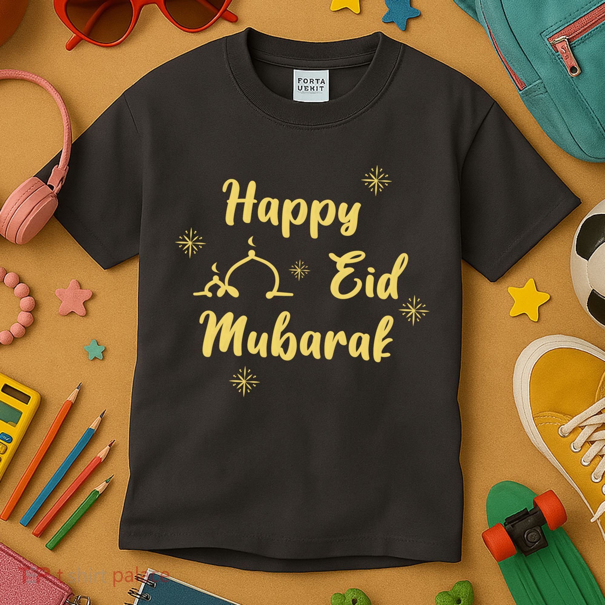 Happy Eid Mubarak Celebration Kids T-Shirt
