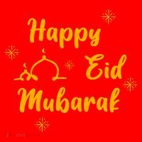 Happy Eid Mubarak Celebration Santa Hat thumb 1