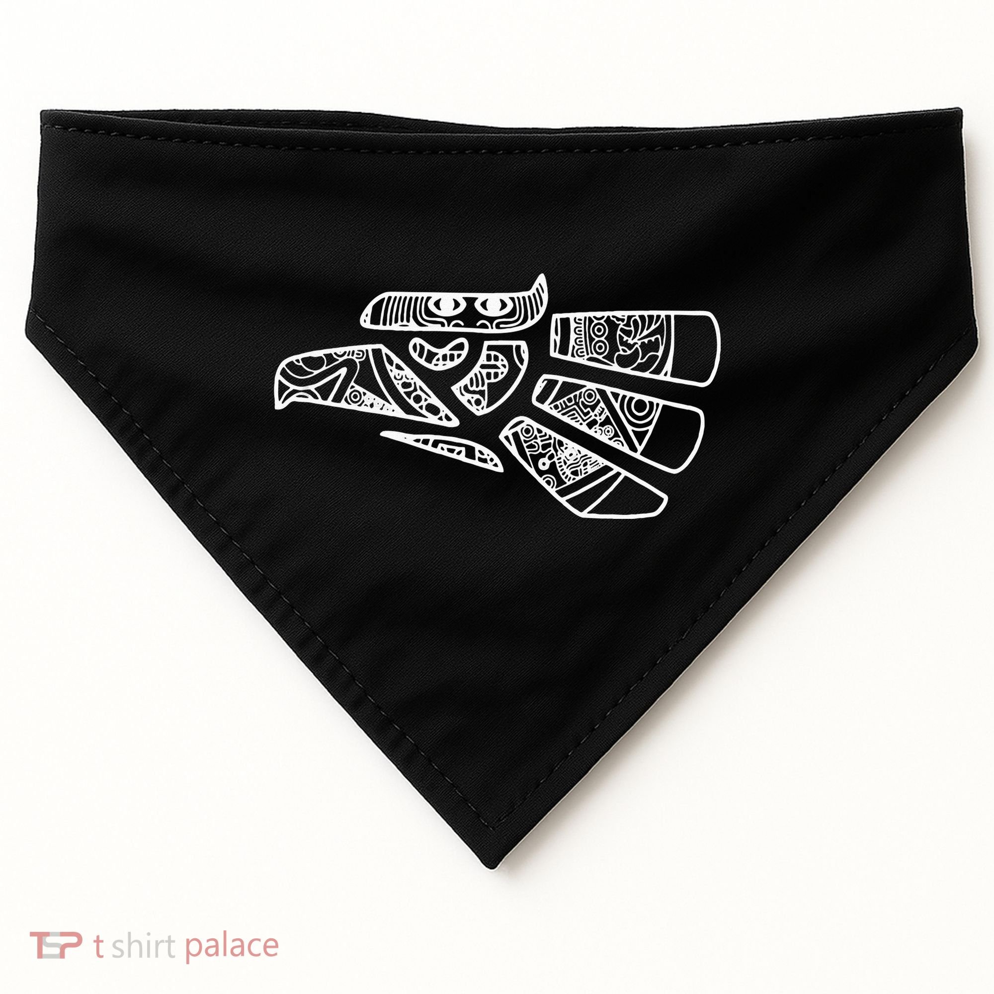 Hecho En Mexico Aztec Calendar Mexican Eagle USA-Made Doggie Bandana