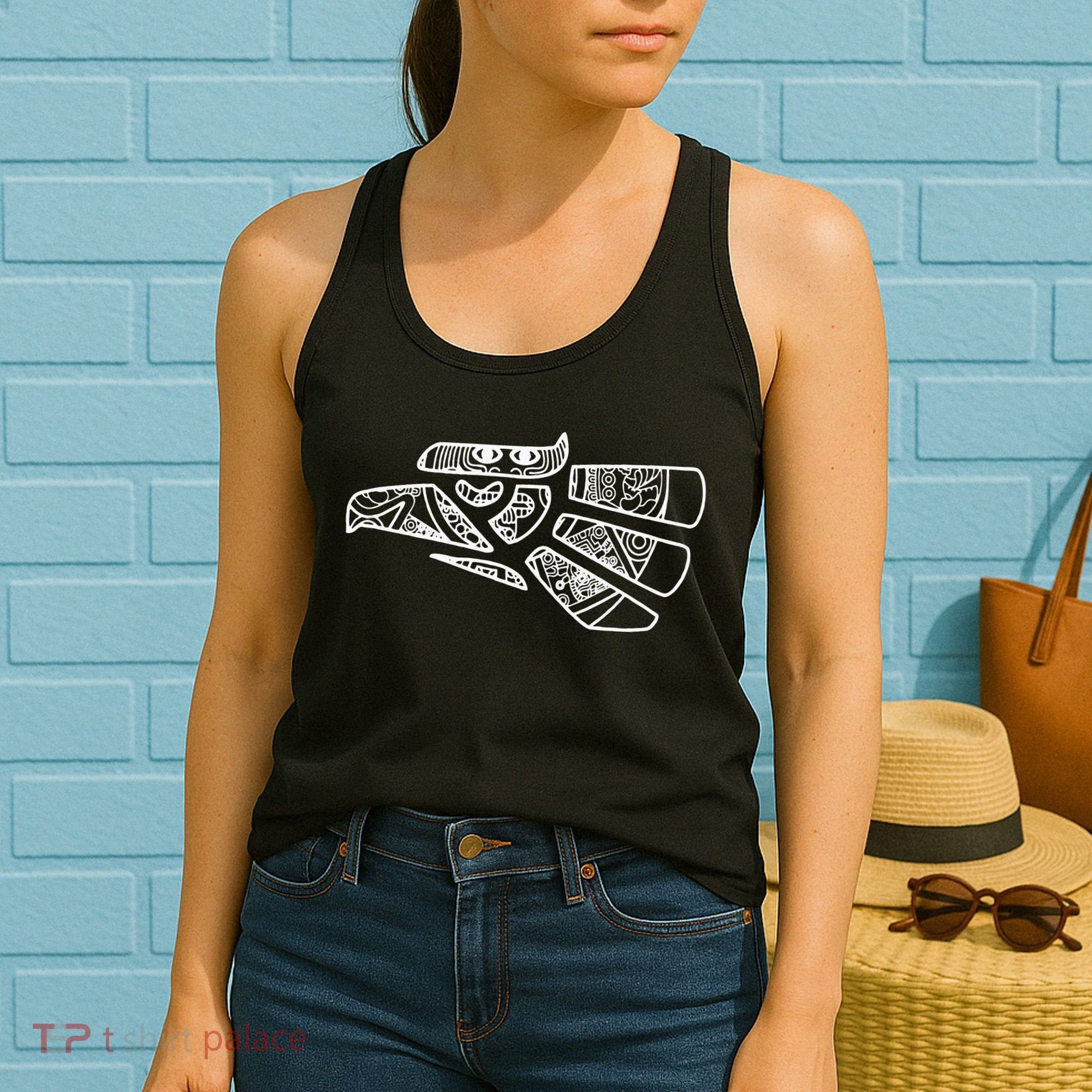 Hecho En Mexico Aztec Calendar Mexican Eagle Women's Tank Top