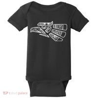 Hecho En Mexico Aztec Calendar Mexican Eagle Baby Bodysuit thumb 0