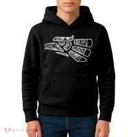 Hecho En Mexico Aztec Calendar Mexican Eagle Kids Hoodie thumb 4