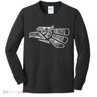 Hecho En Mexico Aztec Calendar Mexican Eagle Kids Long Sleeve Shirt thumb 0