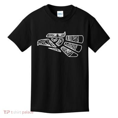 Hecho En Mexico Aztec Calendar Mexican Eagle Kids T-Shirt