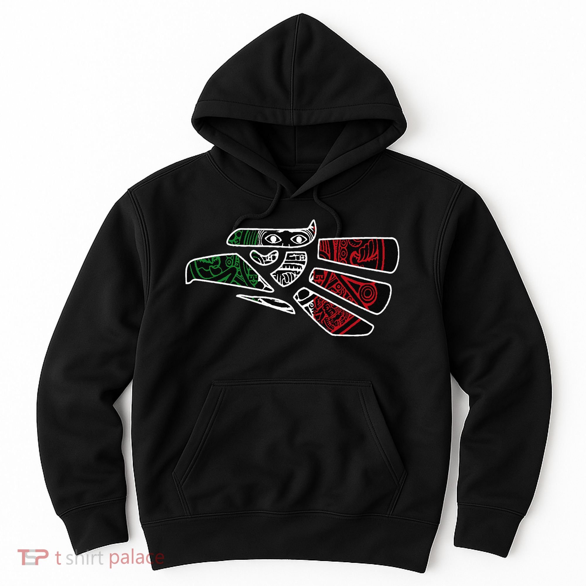 Hecho En Mexico Aztec Calendar Mexican Eagle Hoodie
