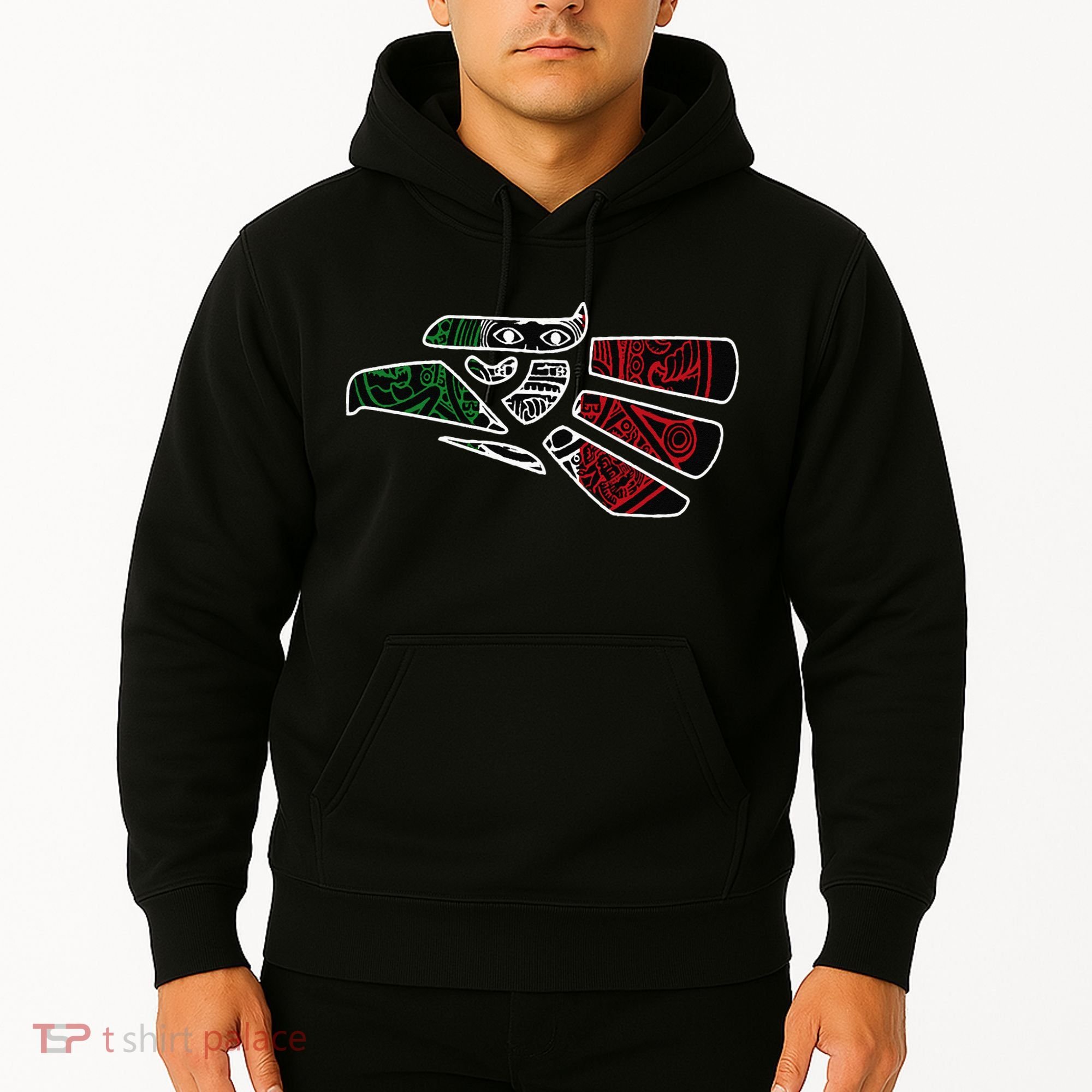 Hecho En Mexico Aztec Calendar Mexican Eagle Hoodie