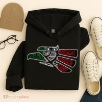Hecho En Mexico Aztec Calendar Mexican Eagle Hoodie thumb 4