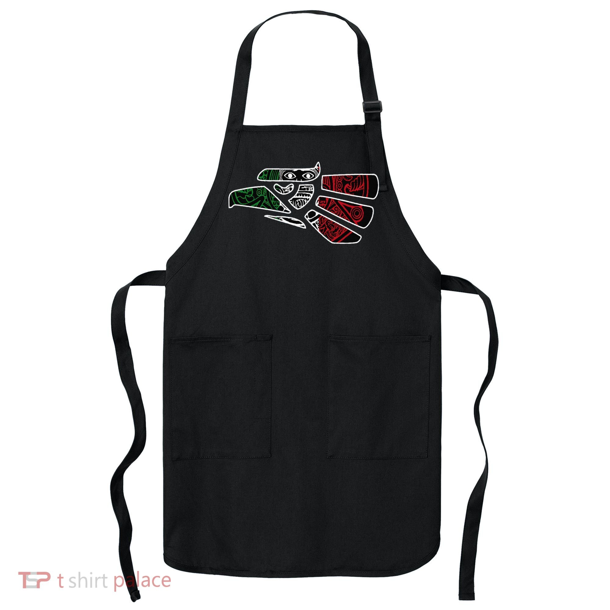 Hecho En Mexico Aztec Calendar Mexican Eagle Apron