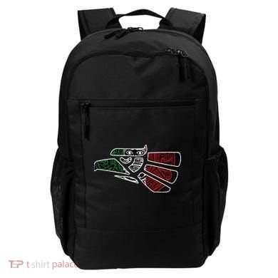 Hecho En Mexico Aztec Calendar Mexican Eagle Backpack