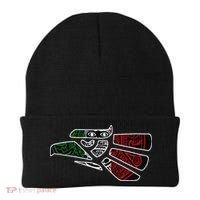 Hecho En Mexico Aztec Calendar Mexican Eagle Beanie thumb 0
