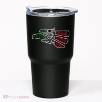 Hecho En Mexico Aztec Calendar Mexican Eagle Tumbler thumb 0