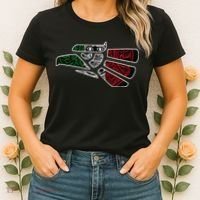 Hecho En Mexico Aztec Calendar Mexican Eagle Women's T-Shirt thumb 2