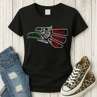 Hecho En Mexico Aztec Calendar Mexican Eagle Women's T-Shirt thumb 3