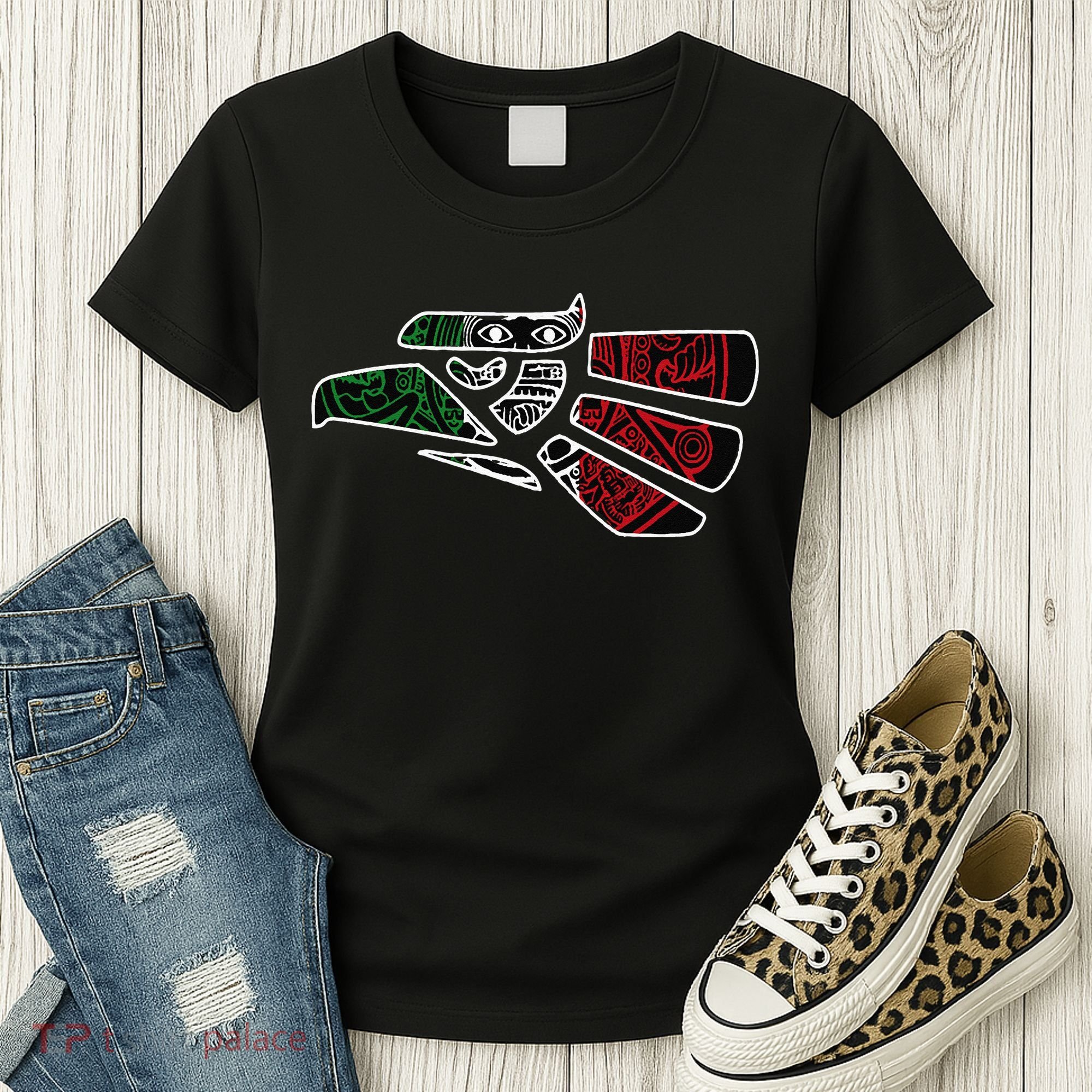Hecho En Mexico Aztec Calendar Mexican Eagle Women's T-Shirt