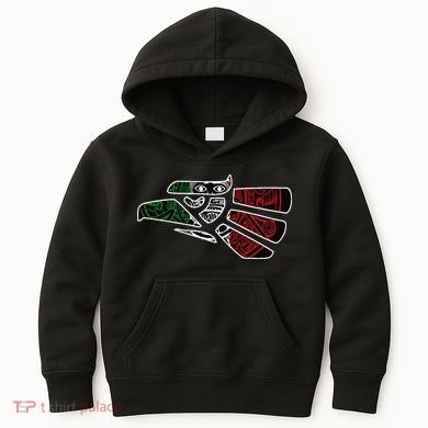 Hecho En Mexico Aztec Calendar Mexican Eagle Kids Hoodie