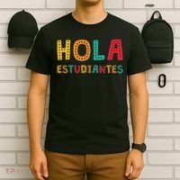 Hola Estudiantes, Maestra Back To School Spanish Teacher T-Shirt thumb 6