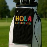 Hola Estudiantes, Maestra Back To School Spanish Teacher Golf Towel thumb 2