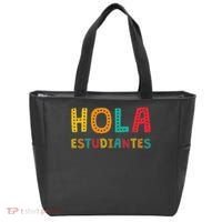 Hola Estudiantes, Maestra Back To School Spanish Teacher Tote Bag thumb 0