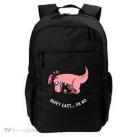 Happy Easter Oh No Funny TRex Egg Hunt Backpack thumb 0
