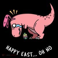 Happy Easter Oh No Funny TRex Egg Hunt Bucket Hat thumb 4