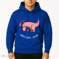 Happy Easter Oh No Funny TRex Egg Hunt Hoodie thumb 2