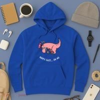 Happy Easter Oh No Funny TRex Egg Hunt Hoodie thumb 3