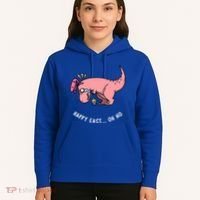 Happy Easter Oh No Funny TRex Egg Hunt Hoodie thumb 5