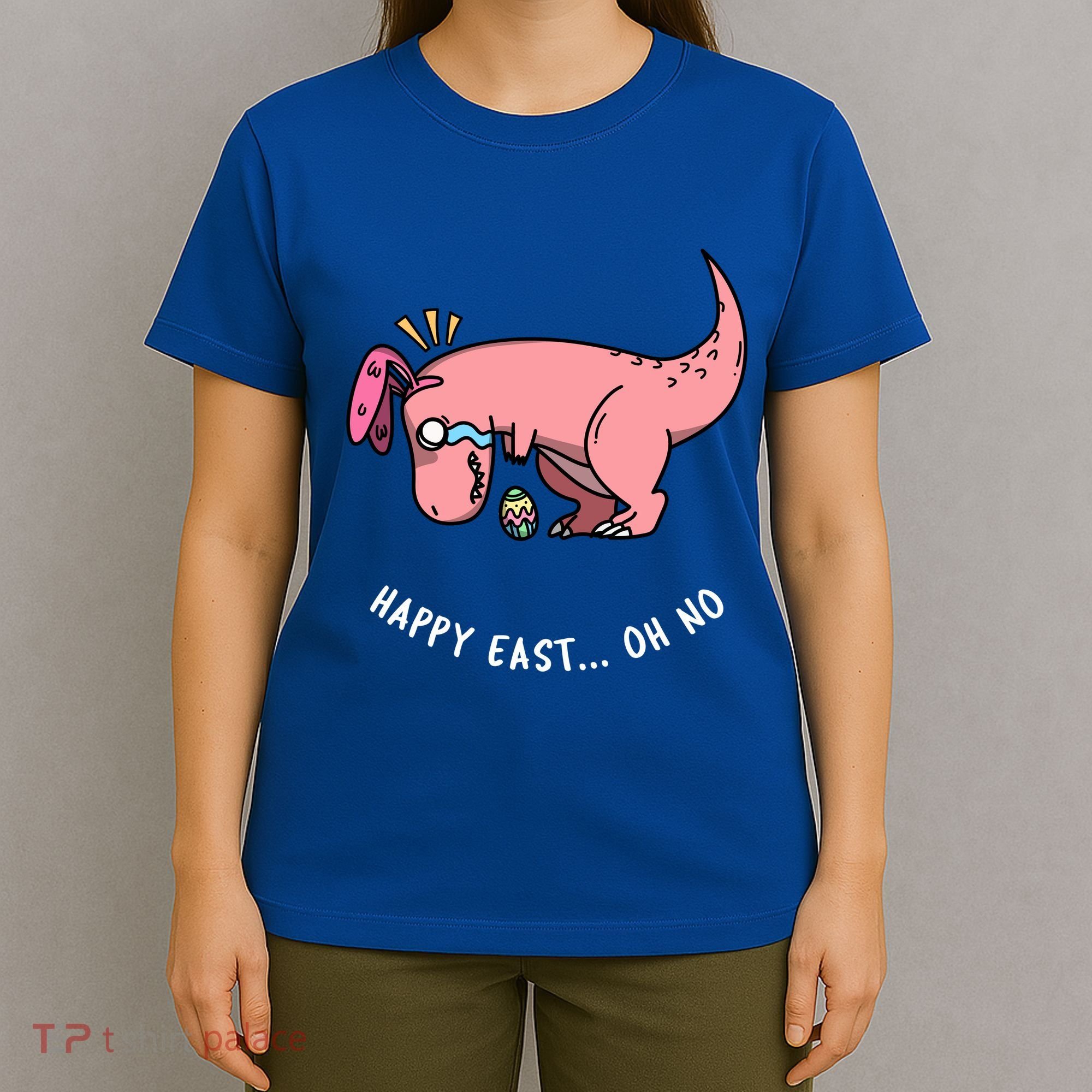 Happy Easter Oh No Funny TRex Egg Hunt T-Shirt